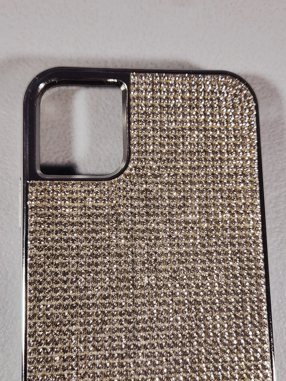 Silver Rhinestone Bling iPhone 11 Case Crossbody Lanyard Crystal Diamond Purse